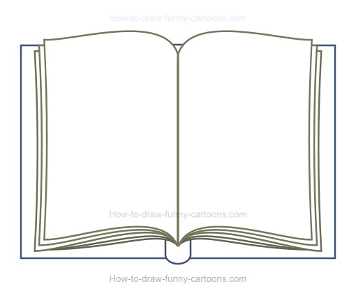 510x427 How To Draw A Cartoon Book - Book Drawing