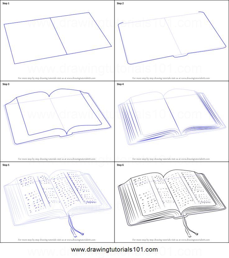 736x829 How To Draw Can Open Book - Book Drawing