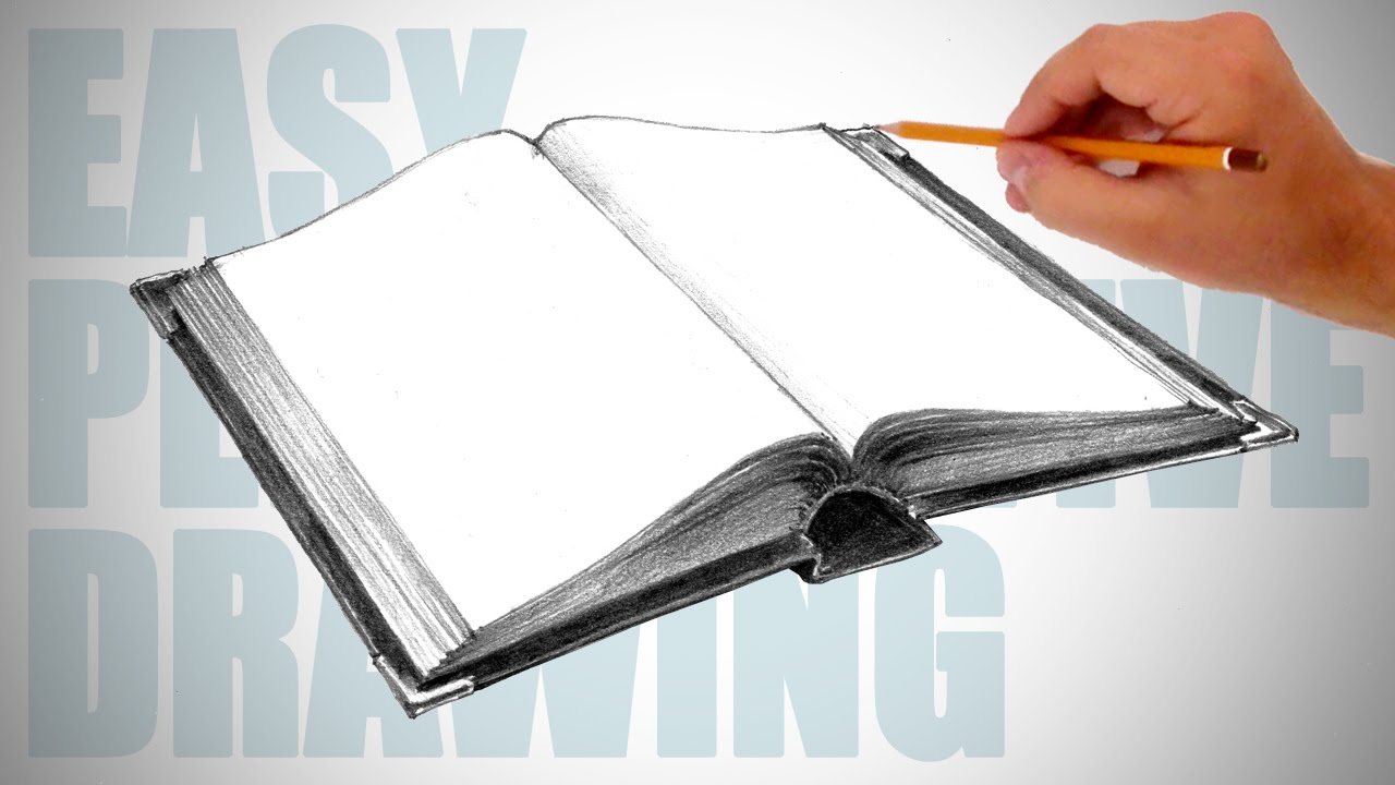 1280x720 How To Draw A Book - Book Drawing Easy