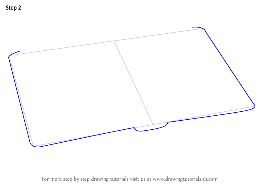 844x598 Learn How To Draw An Open Book - Book Drawing Easy