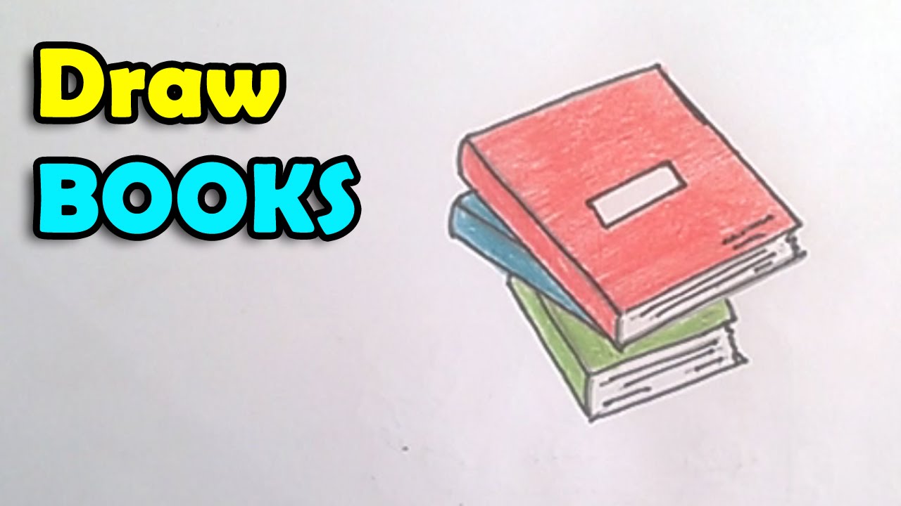 1280x720 How To Draw A Book Step - Book Drawing Images