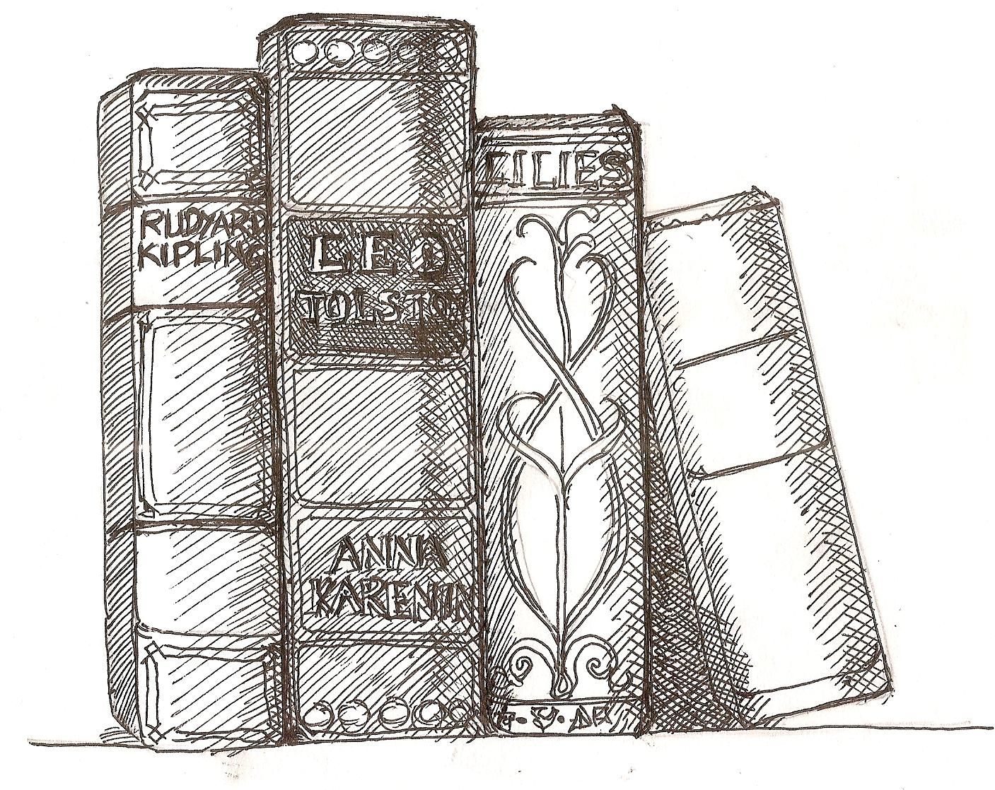 1407x1118 Books And Stuff Book Blogs - Book Drawing Images