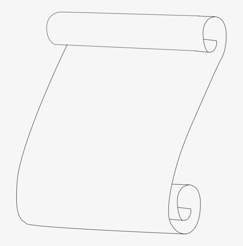 820x830 Outline Scroll Paper Book Drawing - Book Drawing Outline