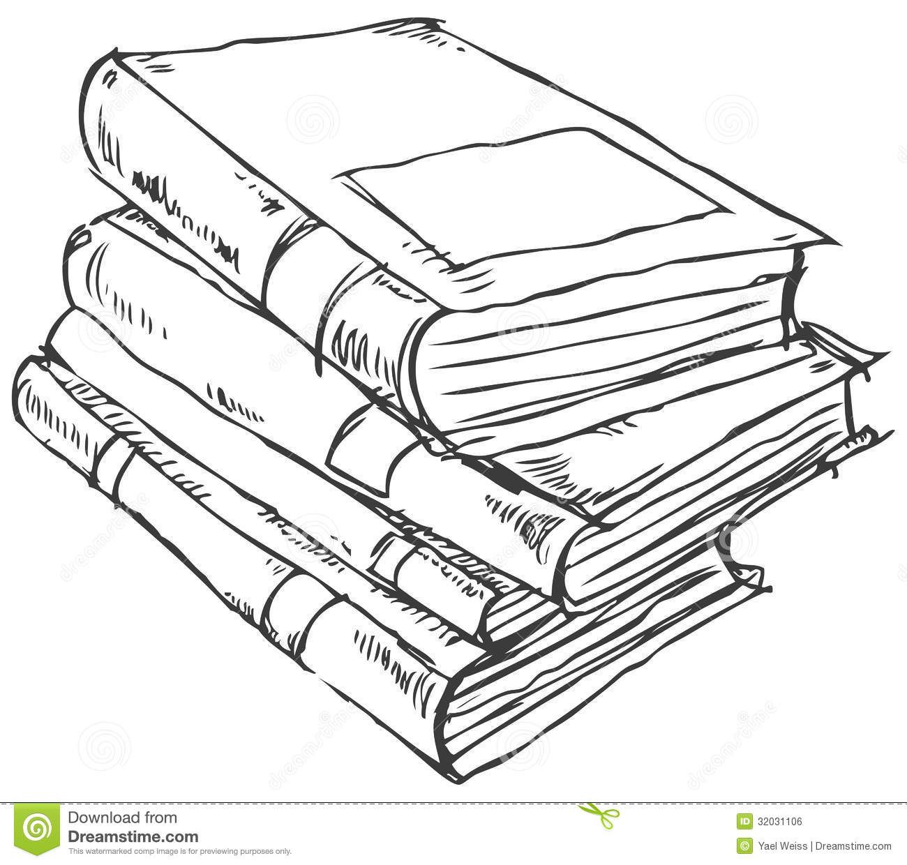 1300x1240 Stack Of Books Outline Paint It, Sketch It Book Outline, Stack - Book Drawing Outline