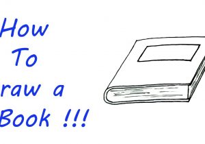 300x210 how to draw a book easy how to draw open book - Book Easy Drawing