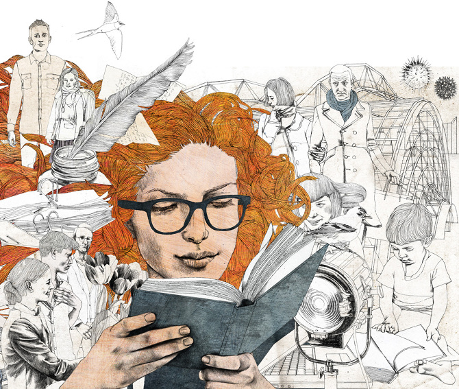 670x567 Leipzig Book Fair - Book Fair Drawing