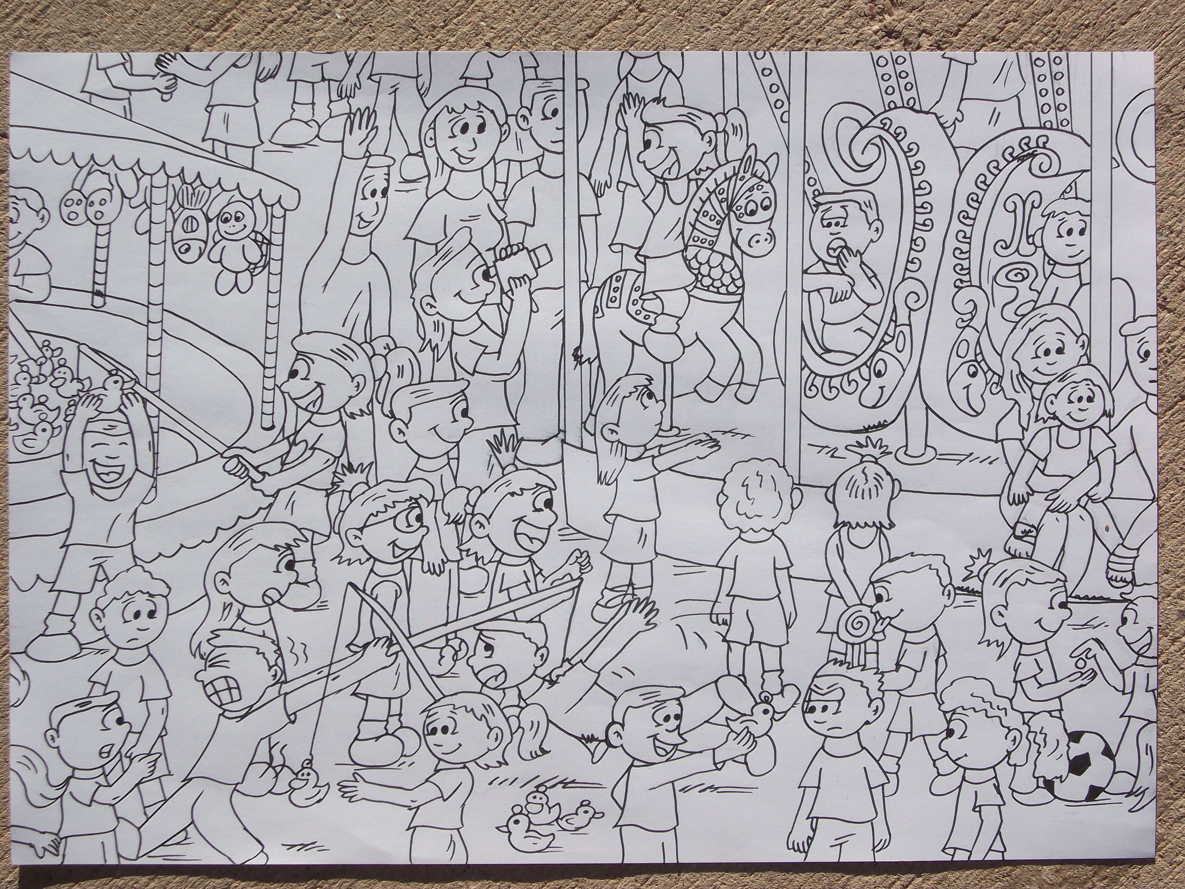 4000x3000 Ready For The Fair Coming Up For Find The Cutes - Book Fair Drawing