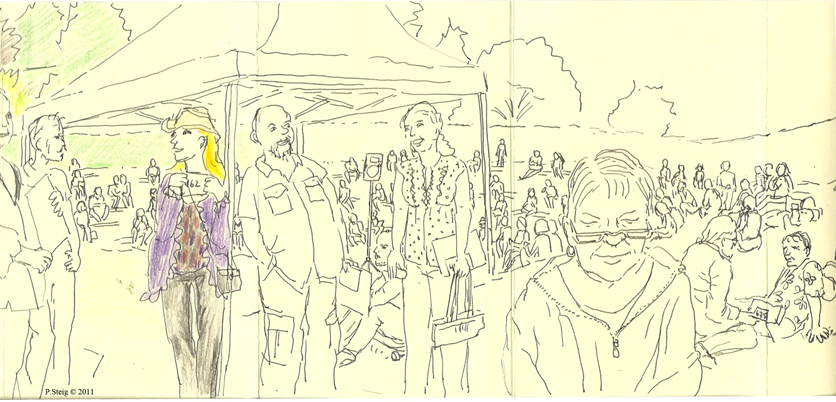 836x402 The Competent Eclectic Sketch Artist Hyphenate New Seasons Job - Book Fair Drawing