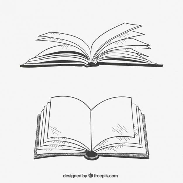 626x626 Books Vectors, Photos And Free Download - Book Line Drawing