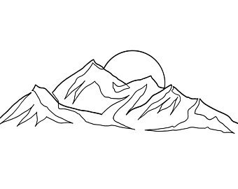 340x270 Line Drawing Etsy - Book Line Drawing