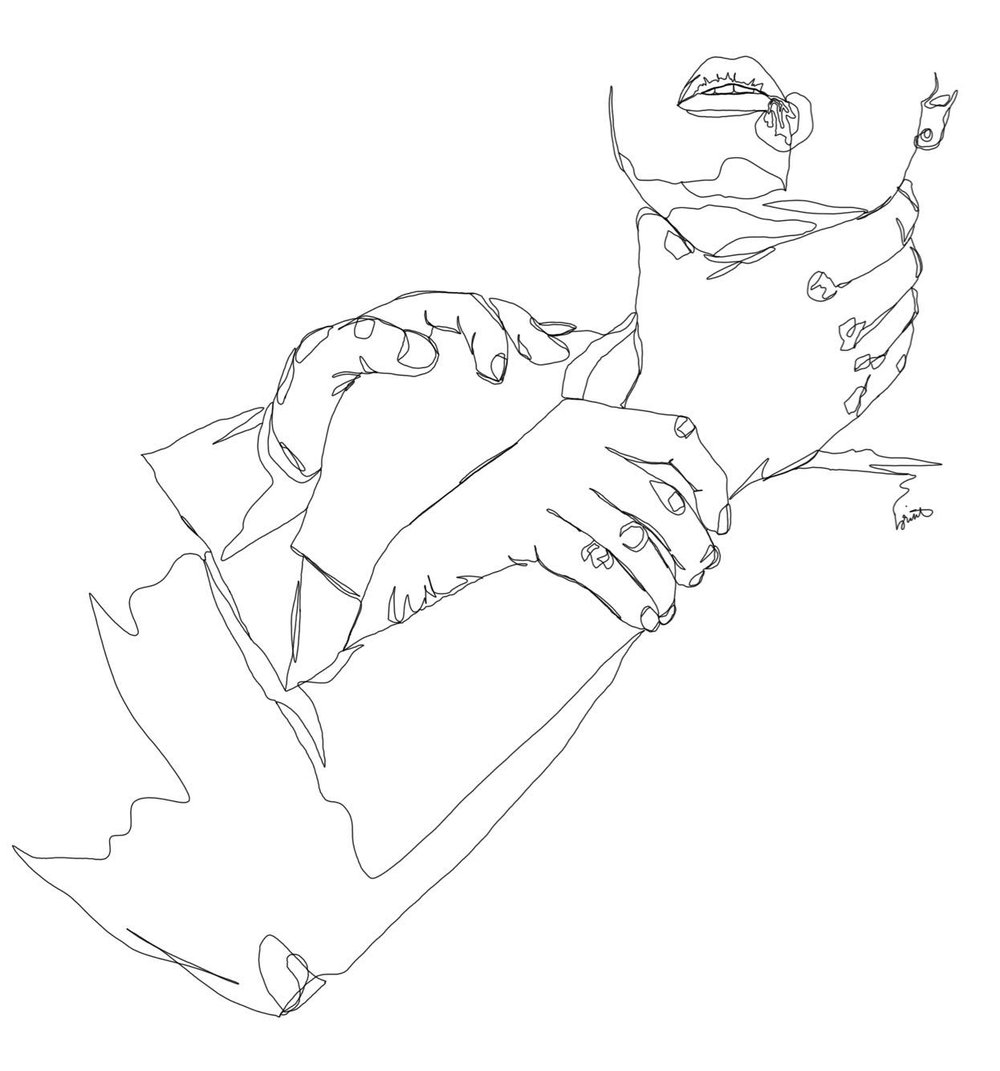 1000x1071 Single Line Drawings Artfully Vegan - Book Line Drawing