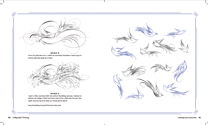 726x438 Calligraphic Drawing Book Openinkstand - Book Picture Drawing