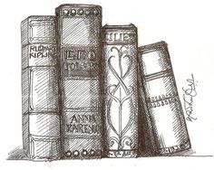 236x188 How To Draw Books In Shelf Which Can Be Read Children - Book Picture Drawing