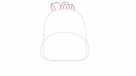 550x309 how to draw a backpack steps - Bookbag Drawing