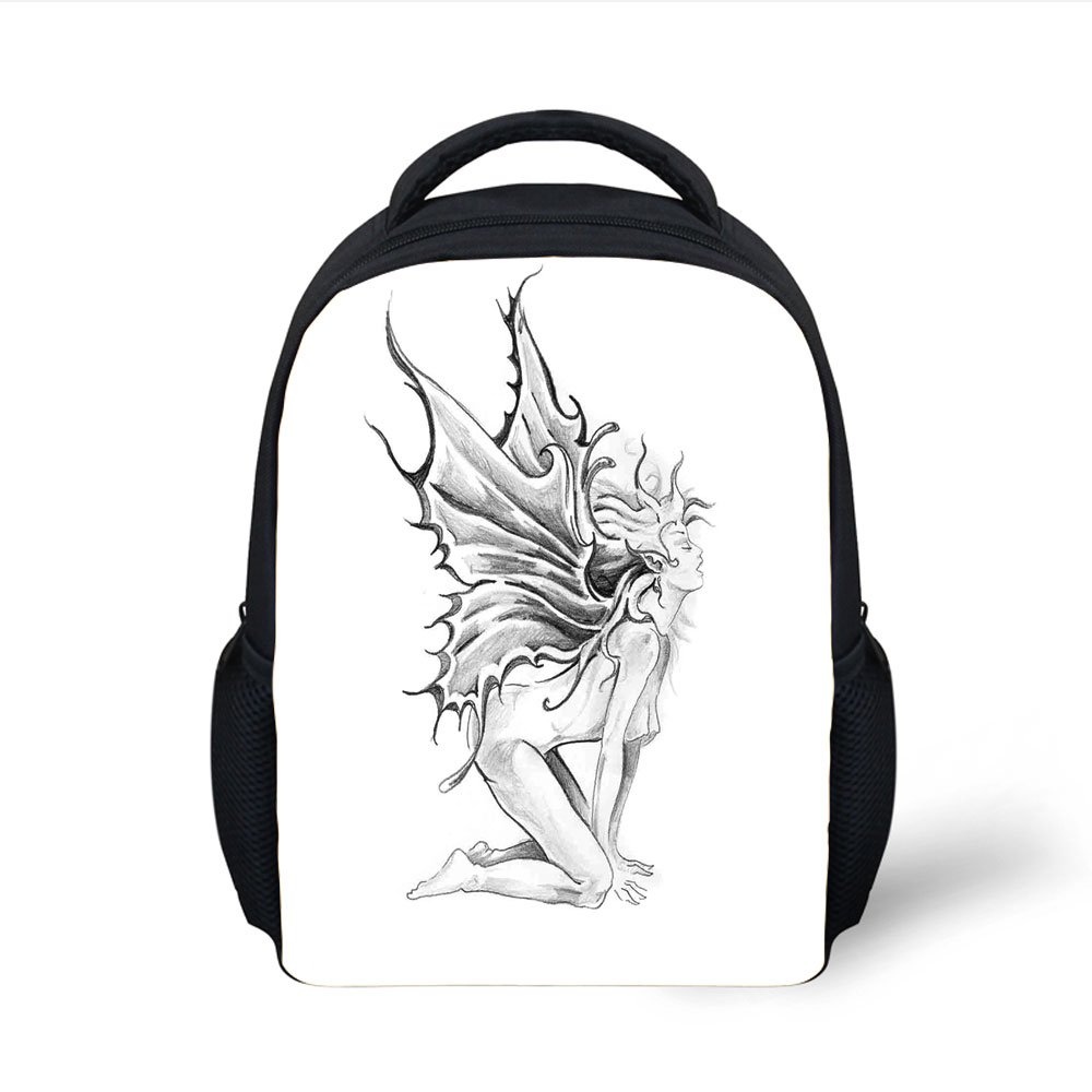 1000x1000 iprint kids school backpack tattoo decor,artistic - Bookbag Drawing