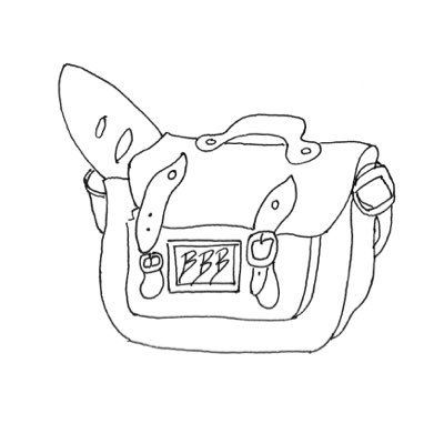400x400 book bag bakers - Bookbag Drawing