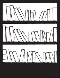 233x300 huge collection of 'bookcase drawing' download more than - Bookcase Drawing