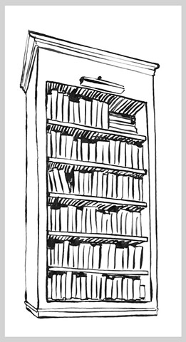 Bookcase Drawing At Paintingvalley Com Explore Collection Of