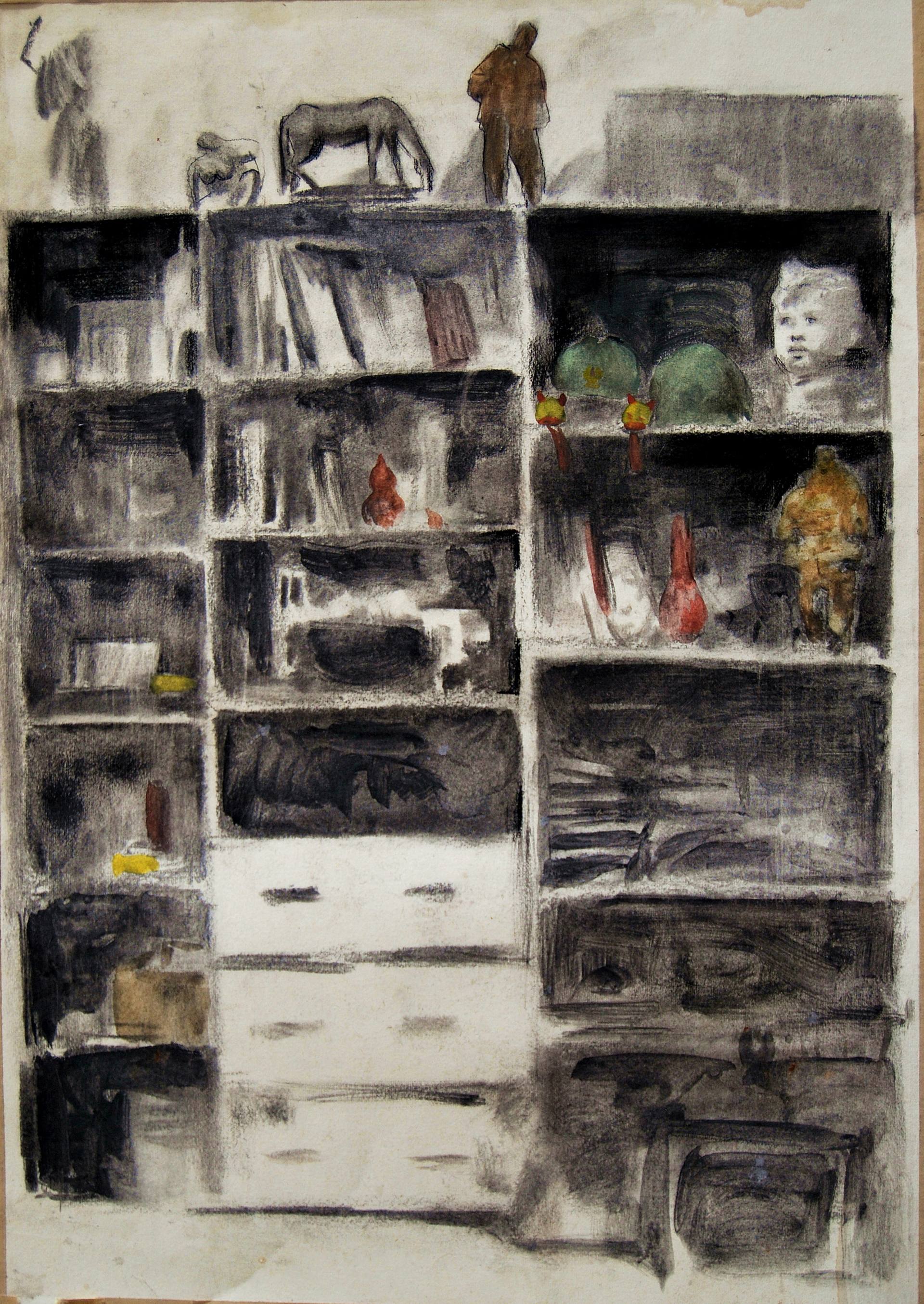 1920x2707 the bookcase drawing - Bookcase Drawing