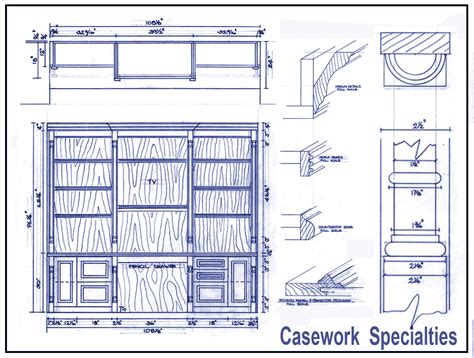 474x358 wall bookcase plans drawing - Bookcase Drawing
