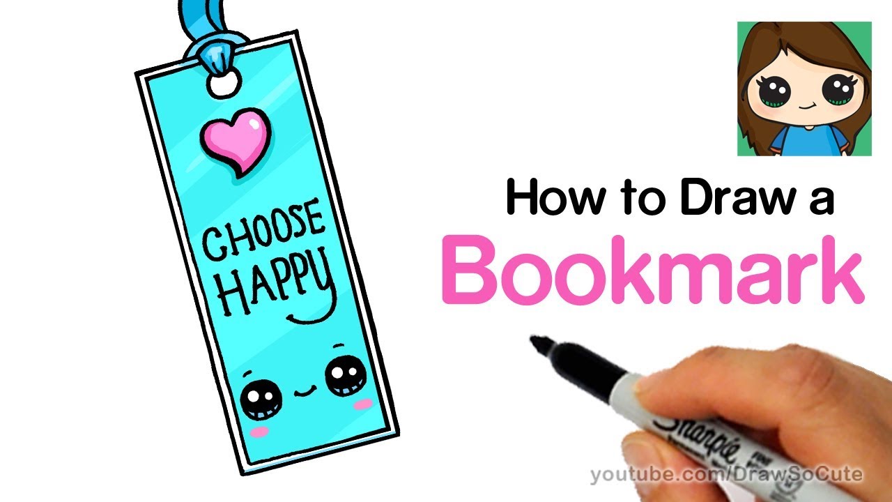 1280x720 How To Draw A Bookmark Easy Cute Back To School Supplies - Bookmark Drawing