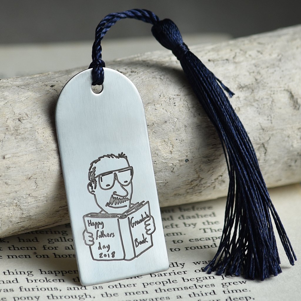 1024x1024 Personalised Your Drawing Steel Bookmark - Bookmark Drawing