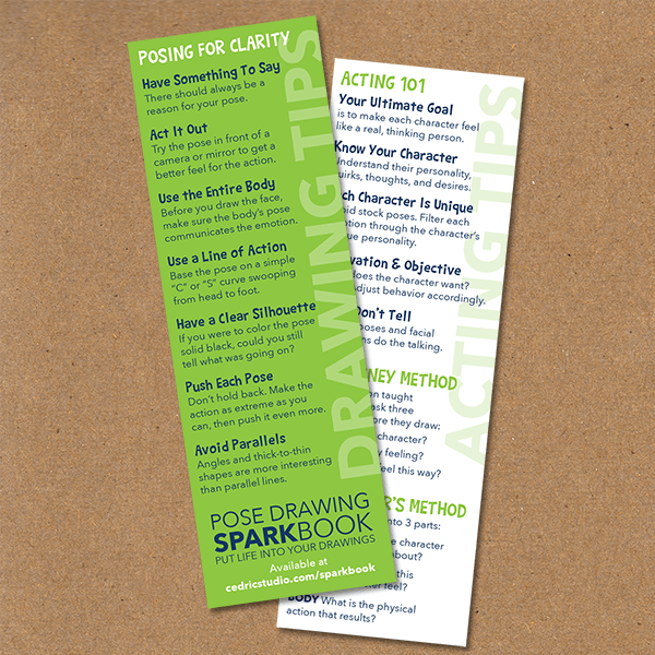 600x600 Pose Drawing Bookmark - Bookmark Drawing