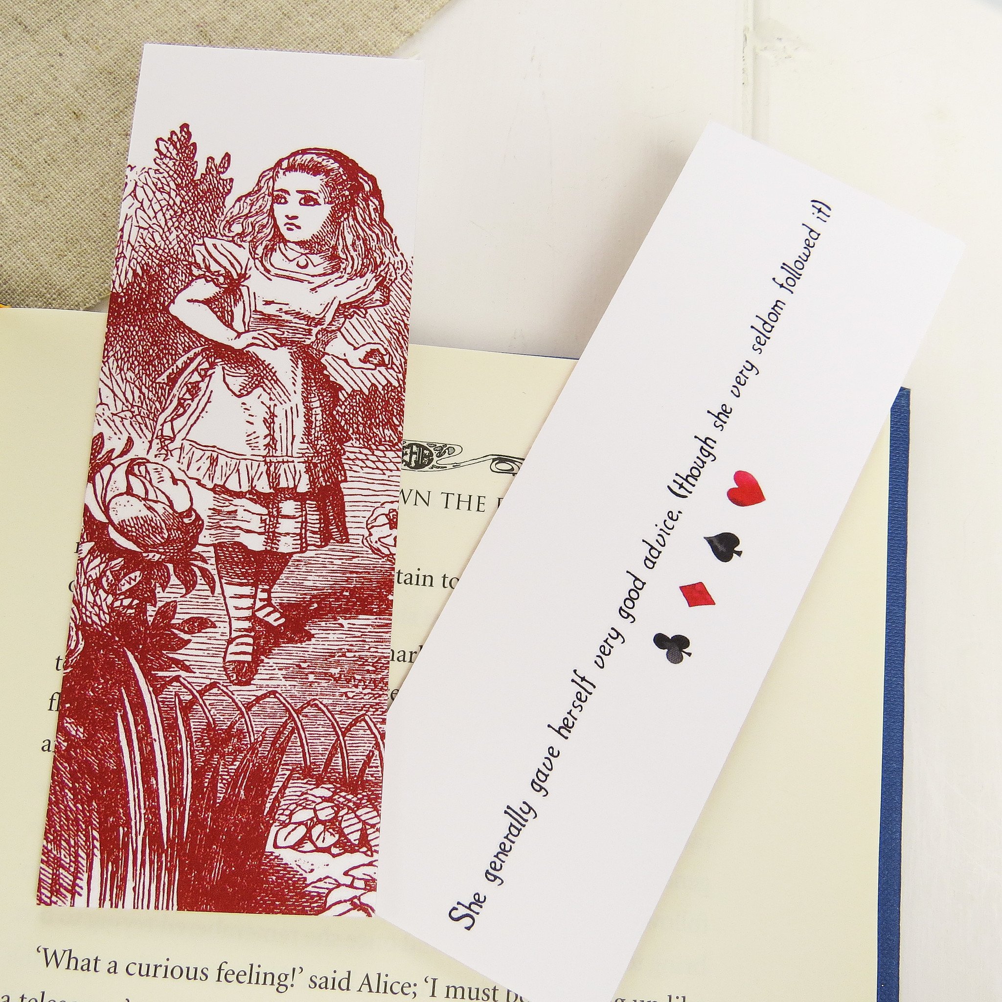 2048x2048 Alice In Wonderland Bookmark Set - Bookmark Drawing