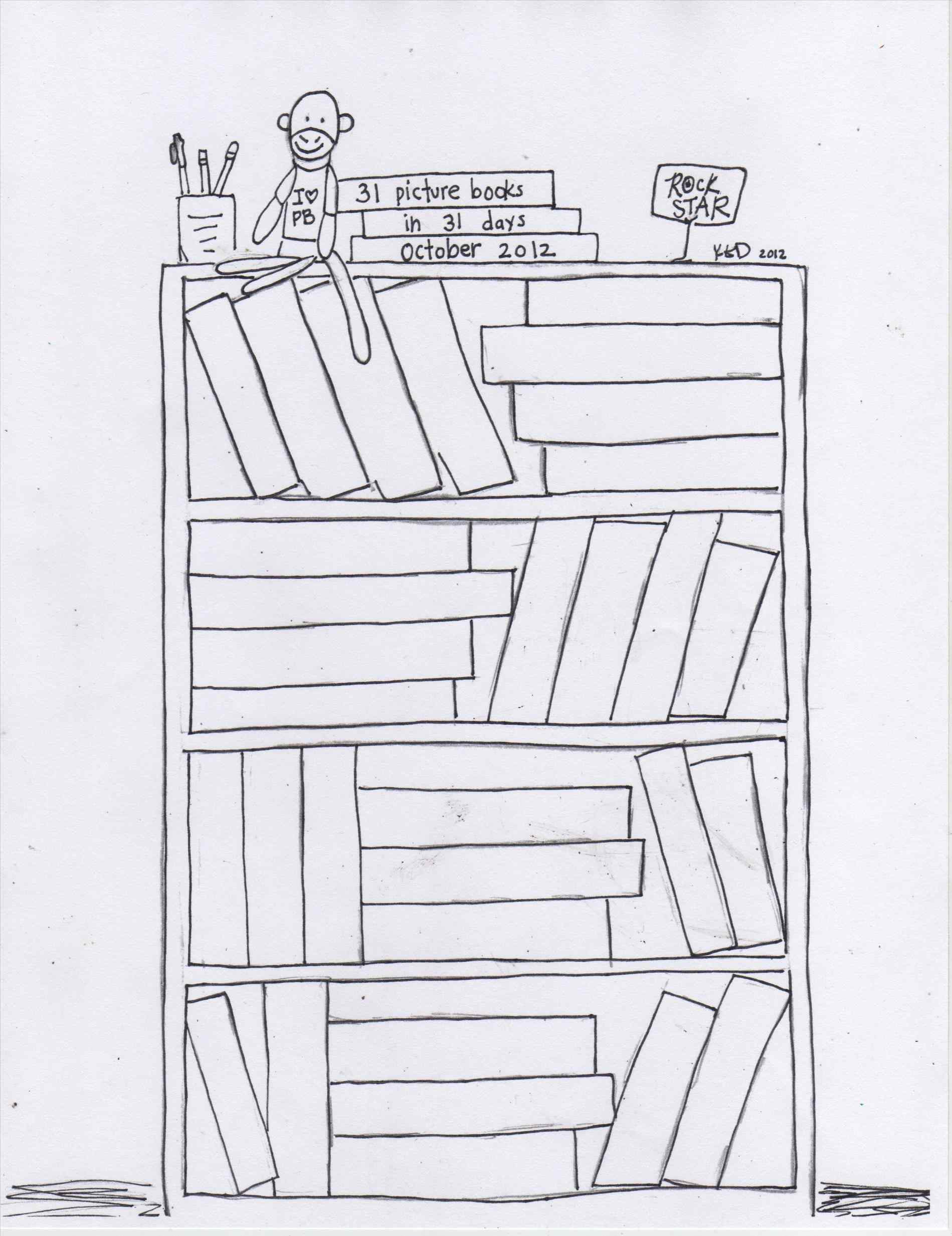 Bookshelf Drawing at Explore collection of