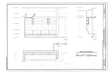 425x283 historic pictoric structural drawing second floor - Bookshelf Drawing