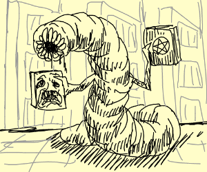 300x250 Bookworm Drawing - Bookworm Drawing