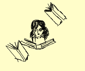 300x250 Bookworm Drawing - Bookworm Drawing