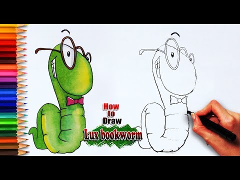 480x360 How To Draw Lux Bookworm Lux Bookworm Drawing Easy Drawing - Bookworm Drawing