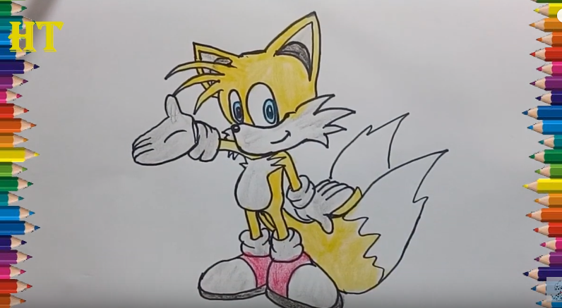 796x437 How To Draw Miles Tails Prower Step - Boom Drawing