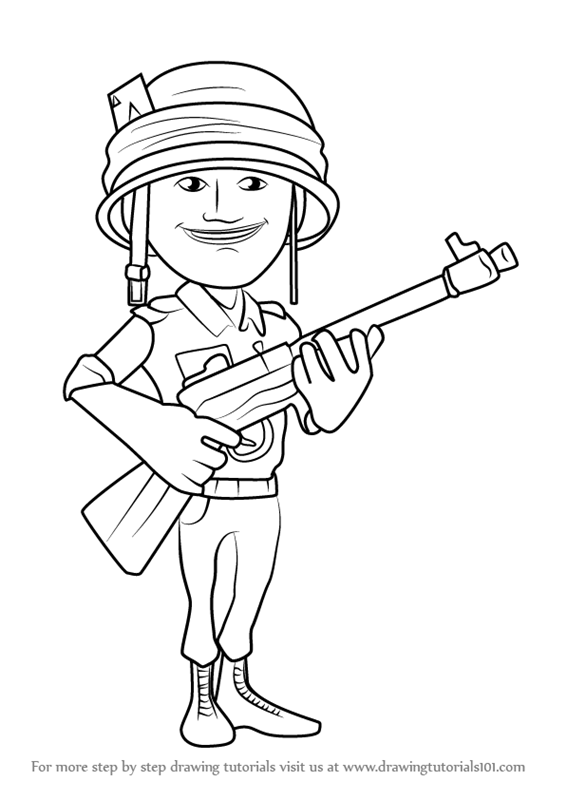 566x800 Learn How To Draw Rifleman From Boom Beach - Boom Drawing