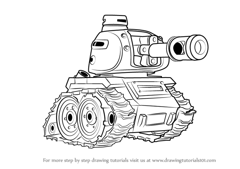 800x565 Learn How To Draw Tank From Boom Beach - Boom Drawing