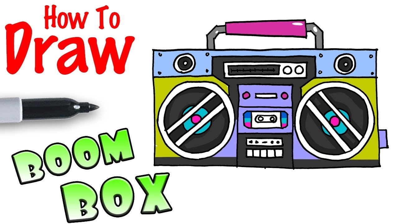 Boombox Drawing at Explore collection of Boombox