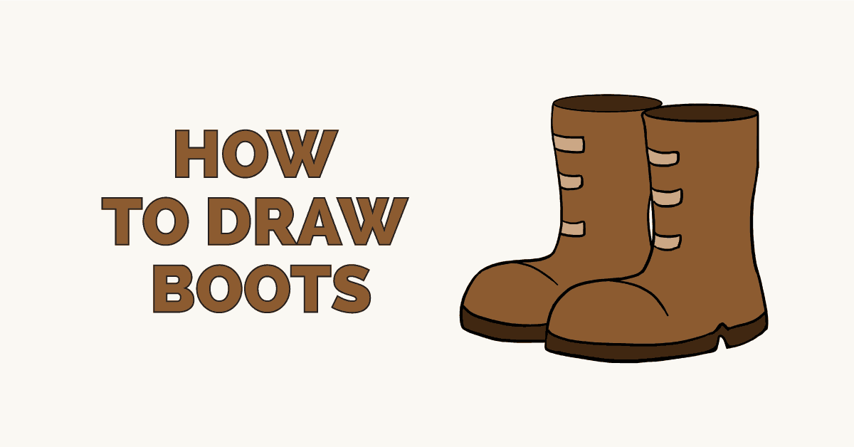 1200x628 How To Draw Boots - Boots Drawing