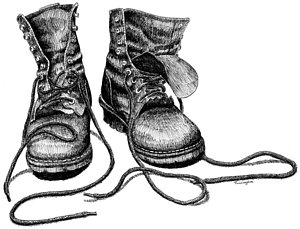 300x229 Work Boots Drawings Fine Art America - Boots Drawing