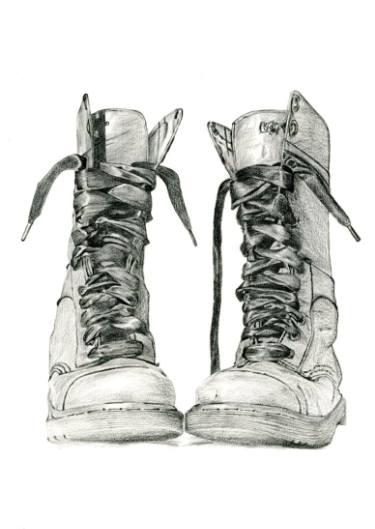 375x529 Study Of Boots No Drawing - Boots Drawing
