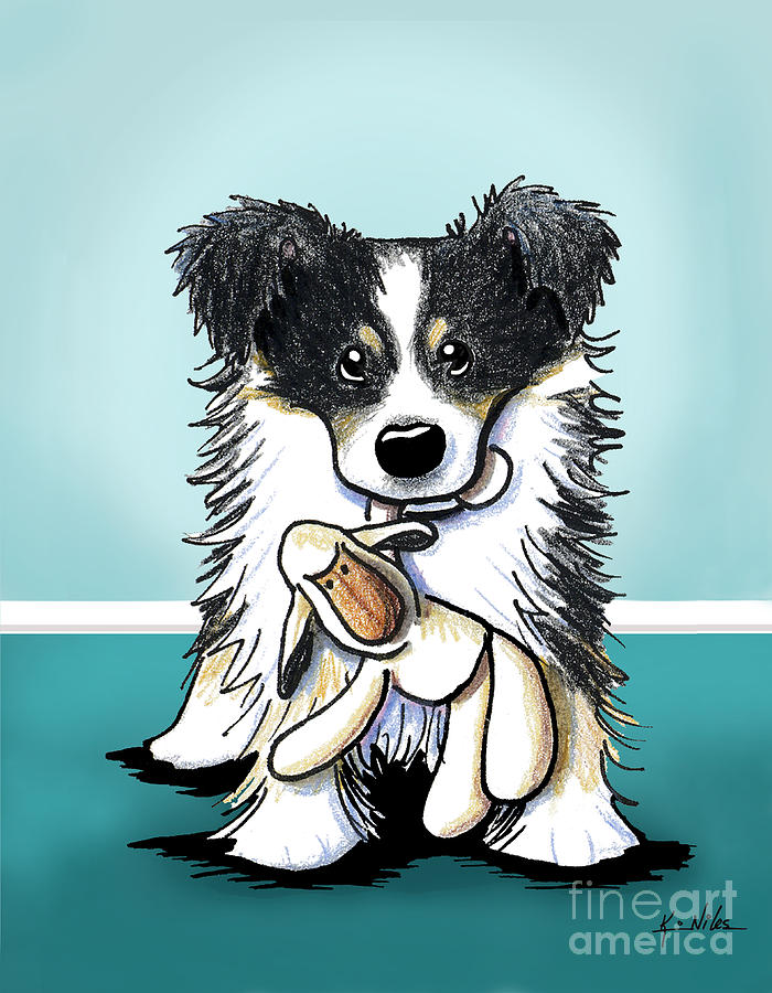 700x900 Border Collie Drawing - Border Collie Drawing