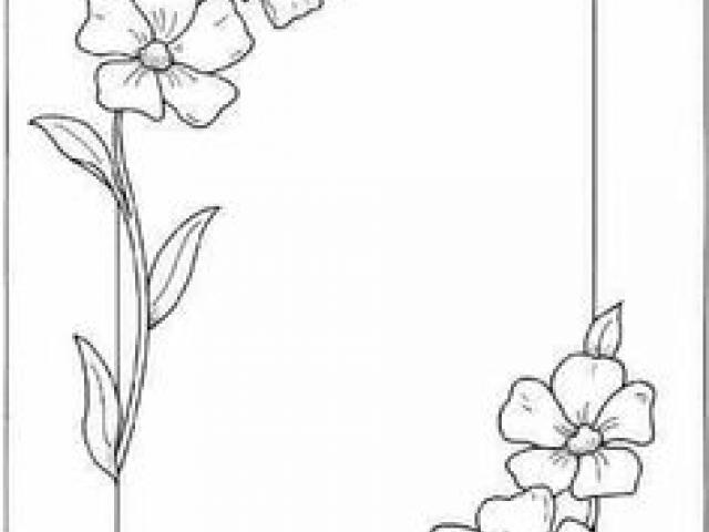 Easy Flower Border Designs Drawings