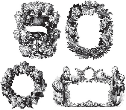 421x368 drawing side border designs free vector download - Border Drawing