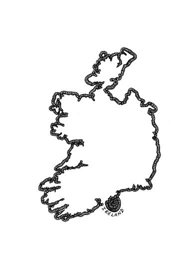 375x532 Ireland Border Drawing - Border Drawing