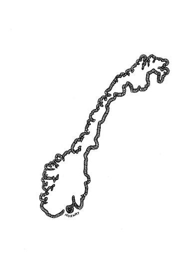 375x558 Norway Border Drawing - Border Drawing