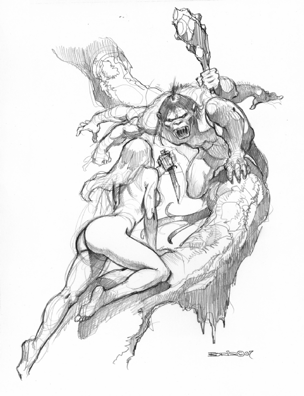 613x800 boris vallejo pin up, in karl scheller's boris comic art gallery room - Boris Vallejo Drawings