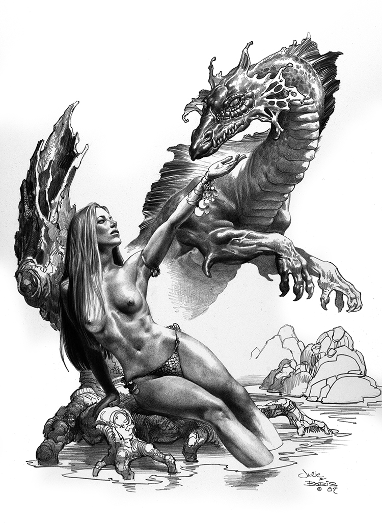 750x1029 ladylove - Boris Vallejo Drawings