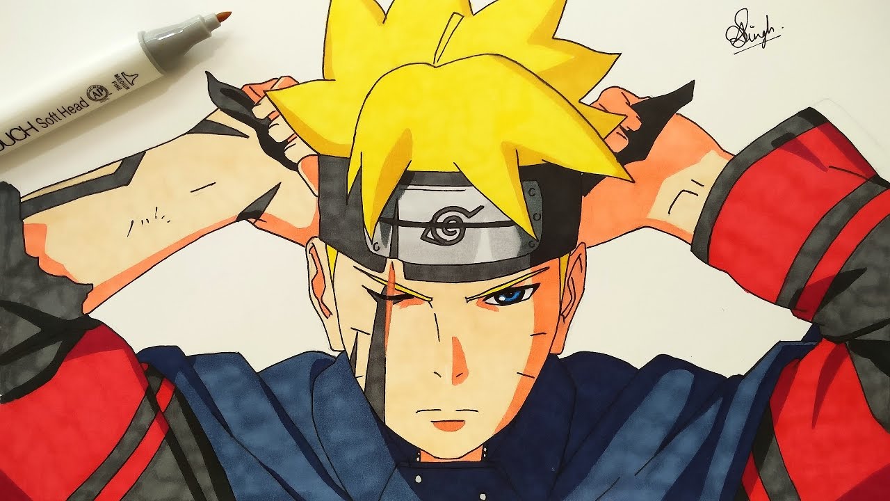 1280x720 Drawing Boruto - Boruto Drawing