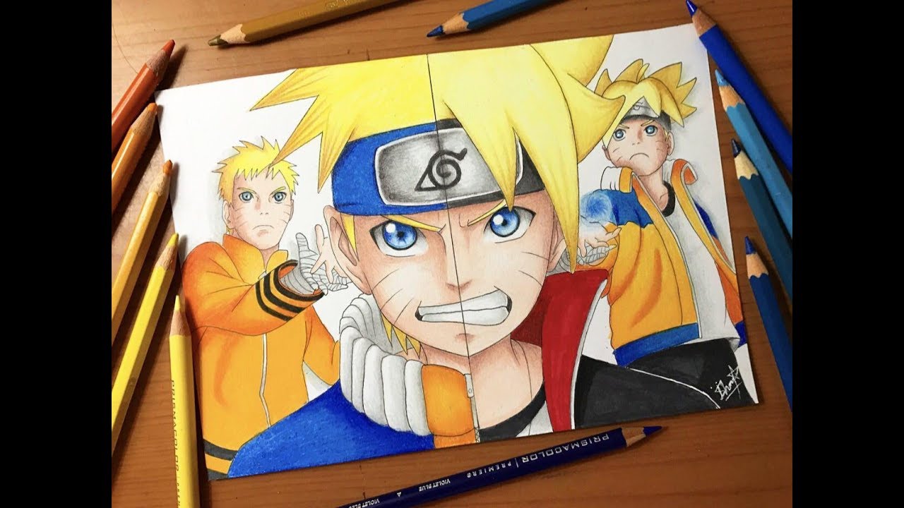 1280x720 Speed Drawing - Boruto Drawing