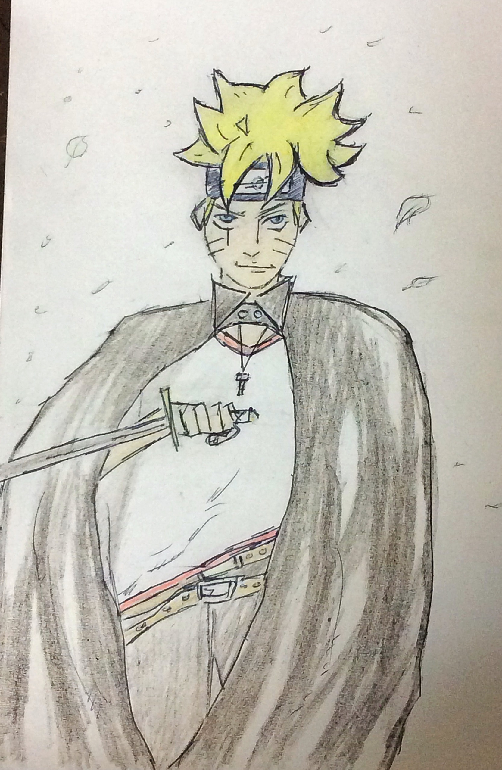 1667x2557 Attempted To Draw Boruto - Boruto Drawing